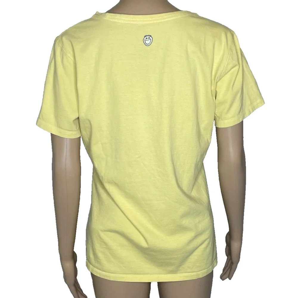 Women Medium Life is Good Yellow 'All Together Now' Short Sleeve Classic Fit Tee - Picture 3 of 5